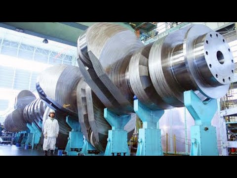 Amazing Technology Huge Crankshaft Production – Heavy Machinery and CNC Lathe