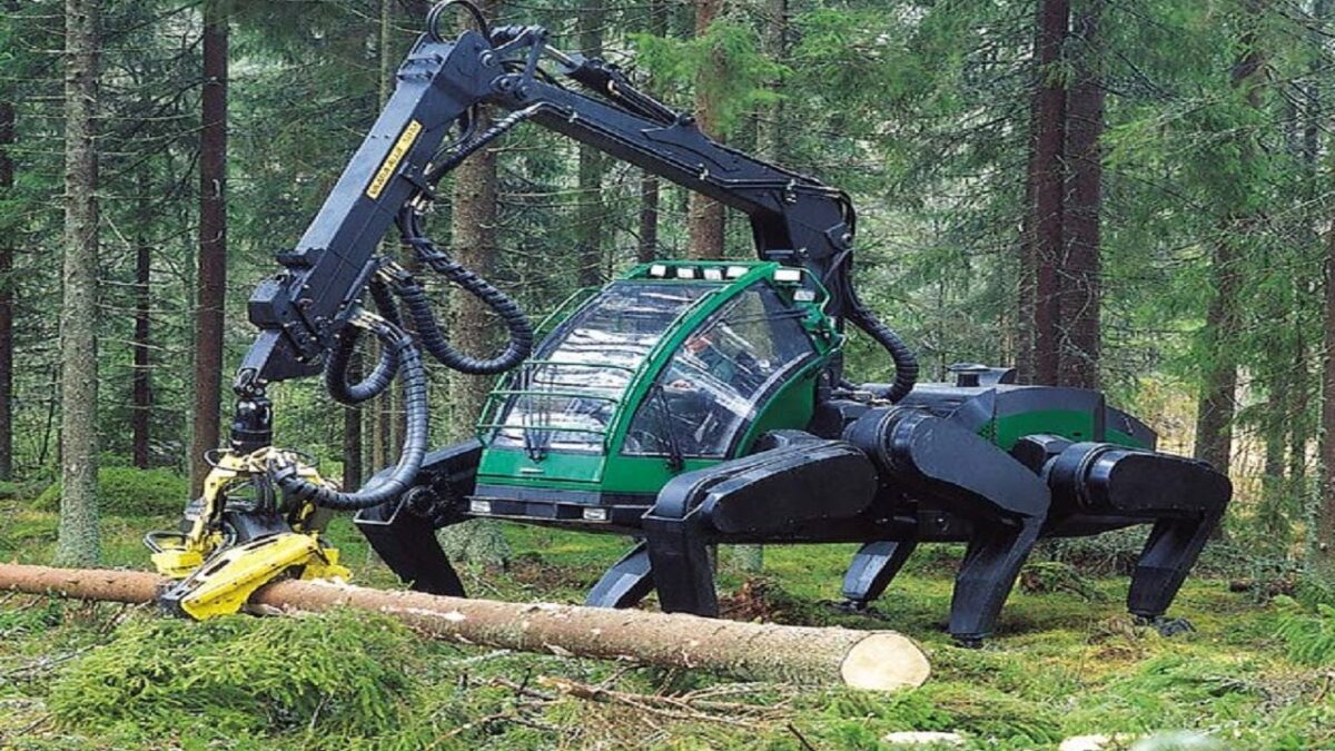 Modern Technology Harvest Big Tree Machine – Skill Long Reach Excavator Machine Working