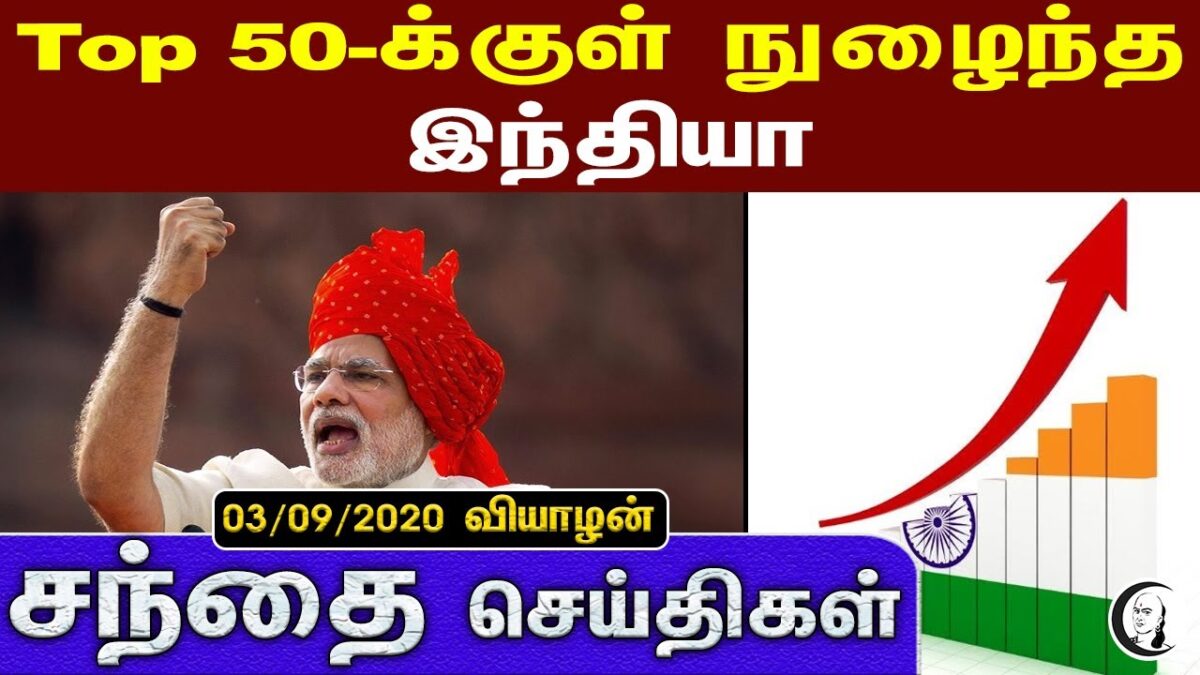 சந்தை செய்திகள் | 03-09-2020 | Business Technology and Auto News
