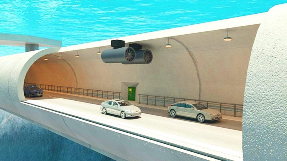 Norway’s $ 46 million underwater road project. Incredible technology.