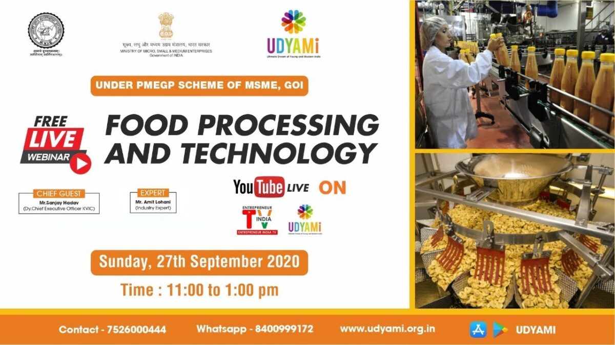 Register Now For Free Webinar On Food Processing and Technology