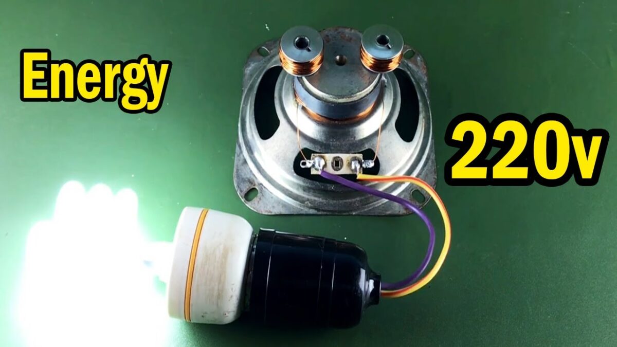 Make Electric Free Energy Using By Speaker Magnet | New Technology Creative For 2020