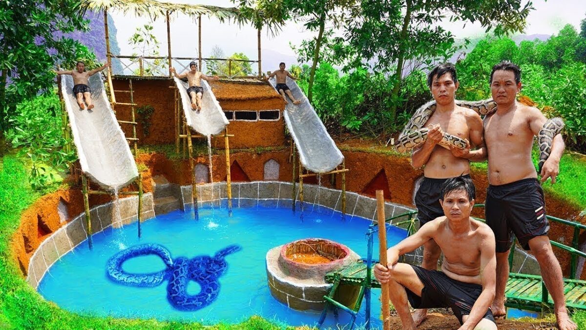 Primitive Technology 2020 LIVE 24/7?How To Make Underground House ? Swimming Pool ?Survival Skill