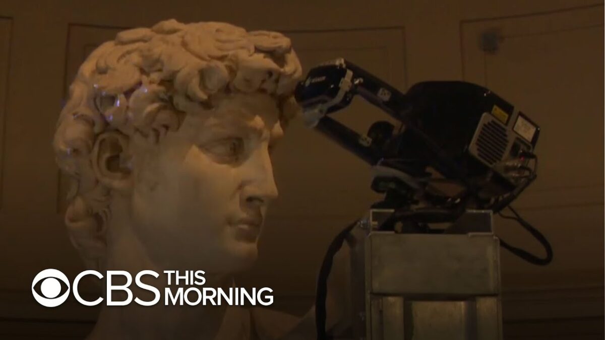Michelangelo’s David faithfully recreated using 3-D technology during Florence lockdown