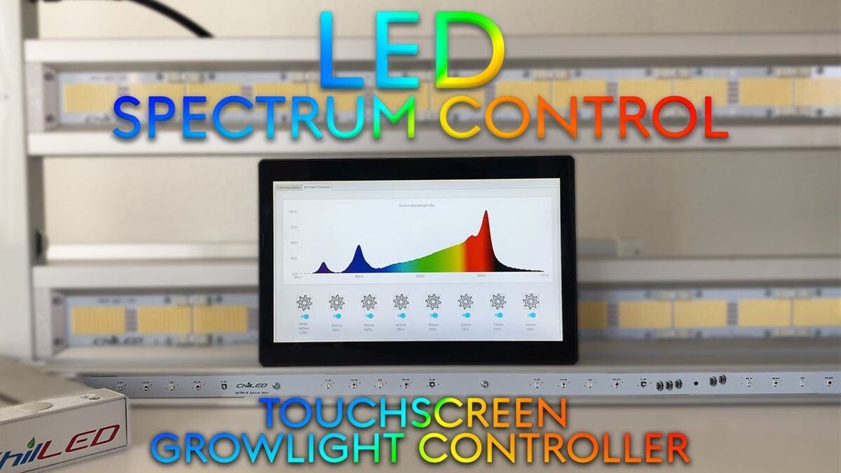 LED Spectrum Control + Touchscreen Grow Light Controller | Indoor Grow Technology | ChilLED Tech