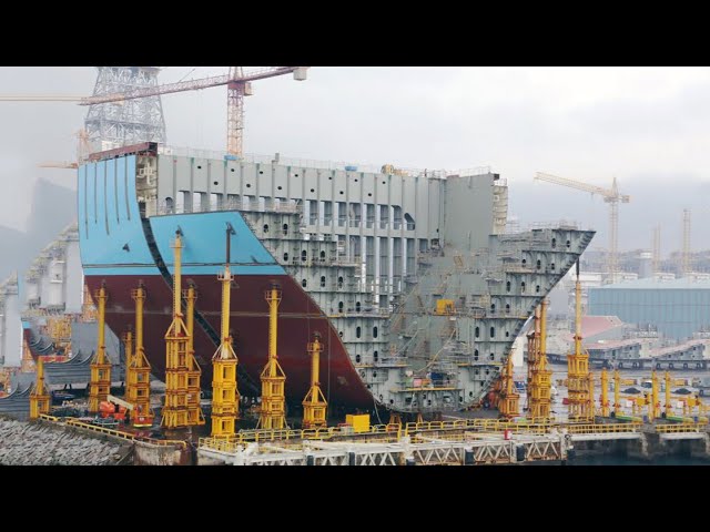 Amazing Largest Ship in The World Productions, Modern Technology Ship With Room for 18000 Containers