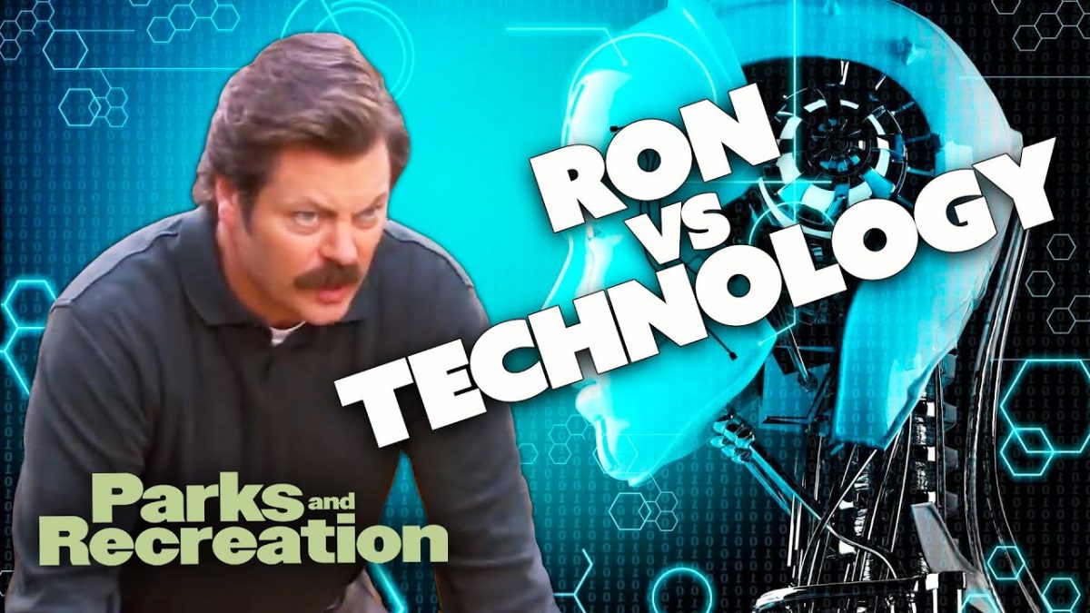 Ron Swanson VS Technology | Parks and Recreation | Comedy Bites