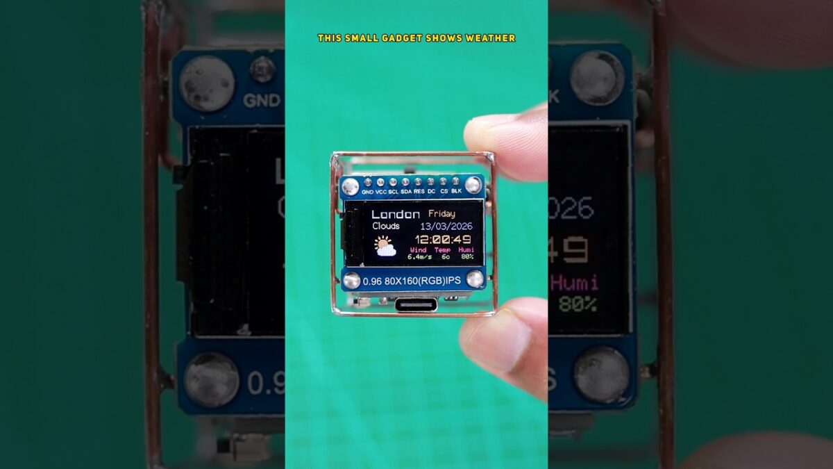 small weather station with esp8266 using WiFi #shortvideo #technology #tech #iot