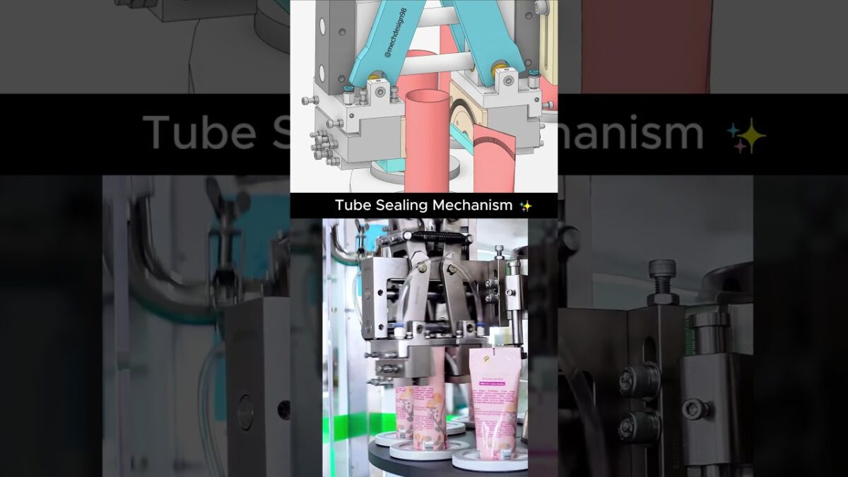 How Your Squeeze Tubes Get Sealed ✨ ⚙ #engineering #technology #mechanism